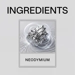 Macro detail of neodymium material used in magnetic nail art tool