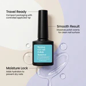 Nymixa Gel Nail Polish Remover liquid with moisture lock for gentle professional removal