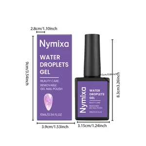 Nymixa Water Droplets Gel nail polish size dimensions and product packaging details