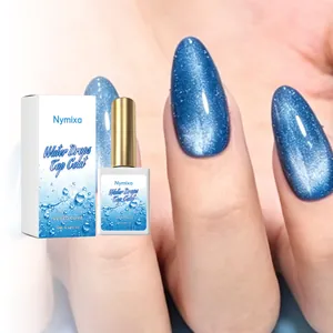 Nymixa Gotas de Agua Capa Superior Gel Efecto 3D Alto Brillo UV LED Curado Refuerzo Duradero Esmalte de Uñas Pegamento Para Mujer Manicura