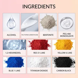 Detailed ingredient breakdown for DIY nail polish pen with safe pigments