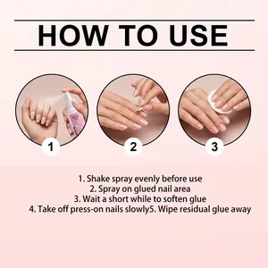 Instructions détaillées étape par étape pour le spray dissolvant de colle Nymixa