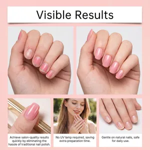 Comparación detallada de los resultados antes y después de aplicar pegatinas de gel rosa