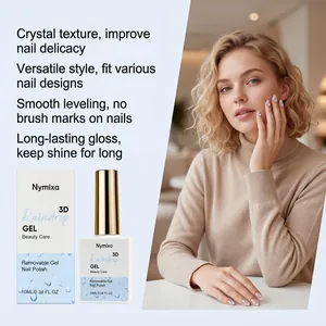 Esmalte de uñas en gel profesional Nymixa 3D Raindrop con textura de cristal