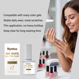 Επαγγελματικό Nymixa no wipe gel top coat για γυαλιστερό μανικιούρ μεγάλης διάρκειας