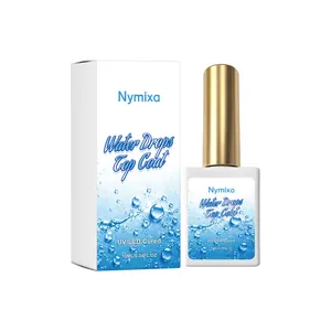Nymixa gel de acabado gotas de agua para uñas 10ml UV LED brillo profesional duradero