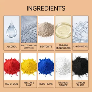 Detailed ingredient breakdown for Nymixa nail gel pen showing safe professional formula.