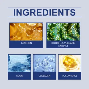 Hauptinhaltsstoffe der Peel-off-Lippenglasur: Glycerin, Kollagen und Vitamin E