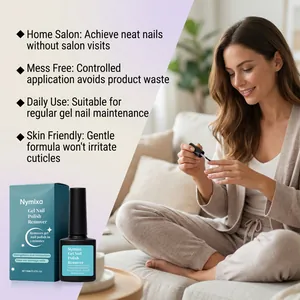 Detailed view of Nymixa gel nail polish remover for quick and gentle home nail care