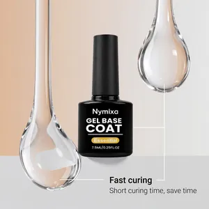 Nymixa gel base coat ταχείας πήξης με επαγγελματική λεπτομέρεια υγρής υφής