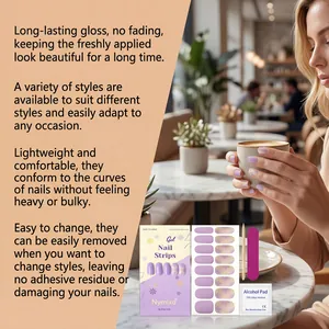 Nymixa soft gel nail strip kit with tools for long-lasting gloss and salon-quality finish