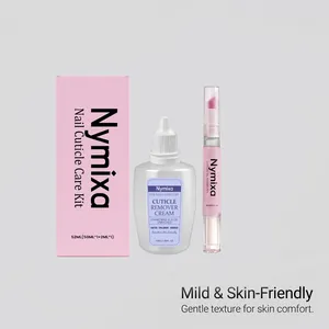 Nymixa nail cuticle care kit with remover cream and pusher pen for hand and foot