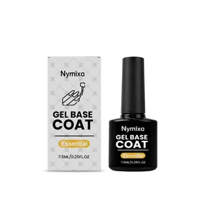 Nymixa Επαγγελματική Βάση Τζελ για DIY Τέχνη Νυχιών Μακράς Διαρκείας Ομαλή Εφαρμογή Σκλήρυνση υπό Λάμπα LED UV Βασικό