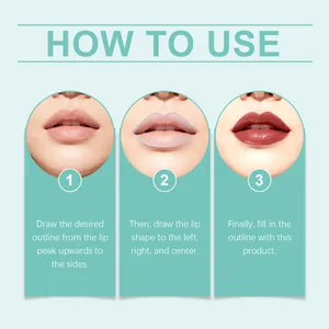 Guía de uso en 3 pasos para lápiz labial mate rosa con acabado suave y duradero.