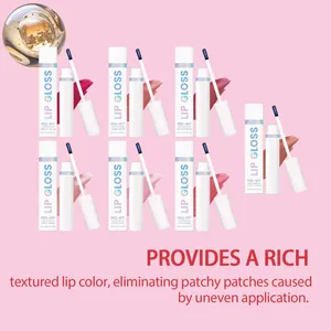 Set van 7 tinten peel-off lipstain voor een rijke en langdurige getextureerde kleur