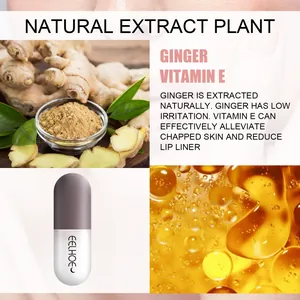 EELHOE Lippenkapsel-Detail mit natürlichen Inhaltsstoffen Ingwer und Vitamin E