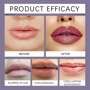 Vorher-Nachher-Vergleich der feuchtigkeitsspendenden Lippenmaske für trockene Lippenpflege