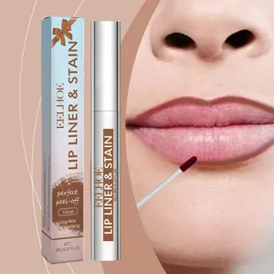 Delineador de Labios Peel Off EELHOE Tinte de Labios Larga Duración Impermeable Cocoa Nude Contorno de Labios para Mujer