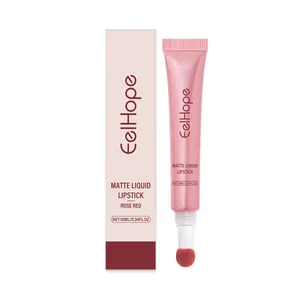 Long-lasting EelHope rose red matte liquid lipstick with professional packaging