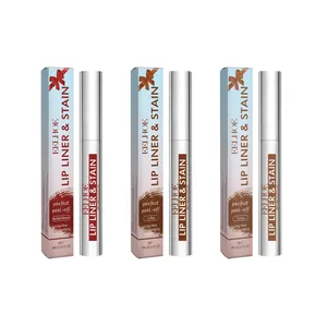 EELHOE Peel-off-Lippenkonturenstift-Set in Rotbraun, Kaffee und Kakao-Farbtönen