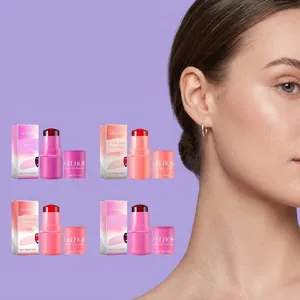 Water Jelly Tint Stick Moisturizing Blush Lip Stain Multi Use Face Makeup Natural Glow Long Lasting Cheek Tint