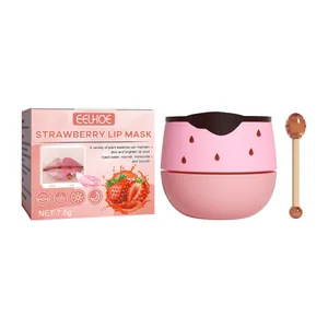 EELHOE Maschera Labbra Idratante alla Fragola con Applicatore e Scatola 7,5g