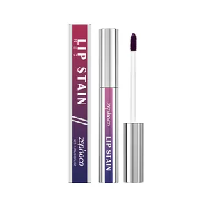 Zephoco Matt Peel Off Lippen-Tattoo Langanhaltend Wasserfest Rot Lip Glaze Feuchtigkeitsspendend Damen Make-up