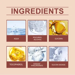 Lista detallada de ingredientes para el tinte labial peel-off ZEPHOCO con Vitamina E