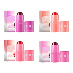 EELHOE Water Jelly Tint Stick blush and lip tint set in four vibrant fruit-inspired shades