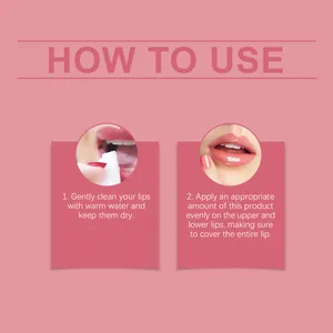 Schritt-für-Schritt-Anleitung für die feuchtigkeitsspendende Lippenpflege.