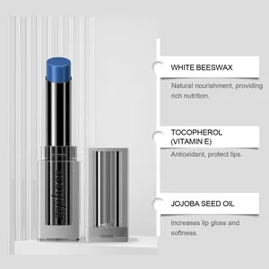 Detailansicht der pflegenden Inhaltsstoffe des ZEPHOCO Lippenbalsams mit Farbwechsel.