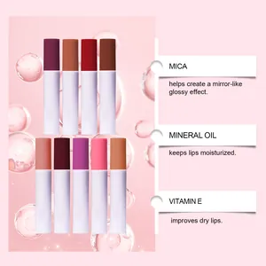 Ingrediënten van hydraterende lipolie met mica, minerale olie en vitamine E