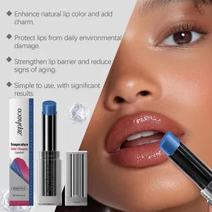 Detaillierte Ansicht des Zephoco Lippenstifts mit temperaturabhängigem Farbumschlag