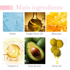Dettagli degli ingredienti naturali per il balsamo labbra con vitamina E e burro di karité