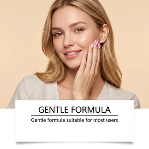Close-up of pink cat-eye gel nail polish effect showcasing the gentle formula features
