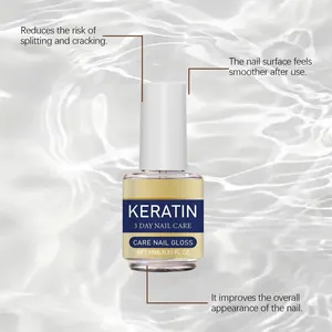 Detailansicht des Keratin 3-Tage-Nagelpflegeöls zur Reduzierung von Splittern.