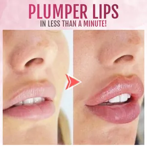 Dettaglio dell'effetto gloss rimpolpante che mostra risultati volumizzanti immediati