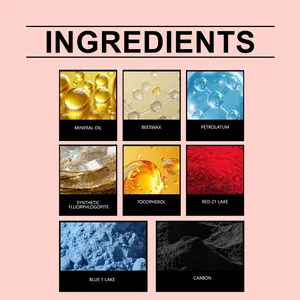 Vista detallada de los ingredientes del lápiz labial hidratante con cera de abejas pura