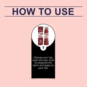 Instrucciones para aplicar el labial mate zephoco Brick Red para un acabado natural