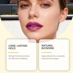 Close-up of vibrant purple peel-off lip gloss showing smooth and natural glossy texture
