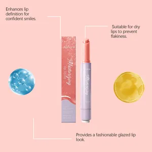 Detailansicht des feuchtigkeitsspendenden Lipgloss von zephoco in Orange-Pink für Glanz