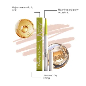 Professioneller matter Lippenkonturenstift mit Verpackung und hervorgehobenen Merkmalen