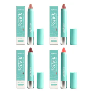 Zephoco Lápiz Labial Mate Hidratante Larga Duración Impermeabile Brillo de Labios Pluma Perfilador de Labios Maquillaje Mujer