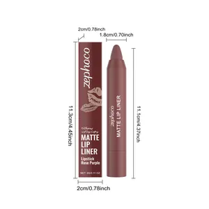 Maßangaben für den rosapurpurnen matten Lippenkonturenstift