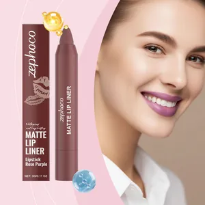 Zephoco matter Lippenkonturenstift in Rosapurpur für wasserfestes Make-up.