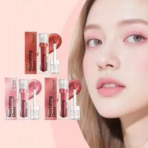 ZEPHOCO Glacier Kiss Nourishing Lip Gloss Moisturizing Watery Mirror Lip Glaze Plumping Non-Sticky Lip Tint Makeup For Women