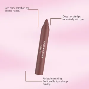 Detail des zephoco matten Lippenkonturenstifts mit feuchtigkeitsspendender Formel