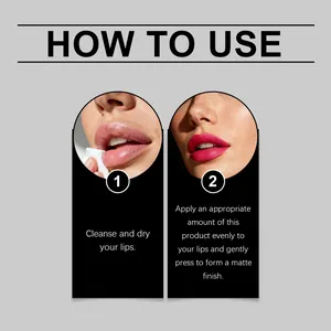 Stapsgewijze instructies voor het aanbrengen van matte vloeibare lippenstift