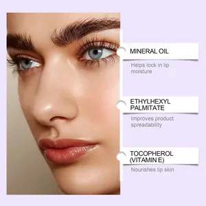 Detailed ingredient breakdown for Zephoco lip tint showing vitamin E and mineral oil