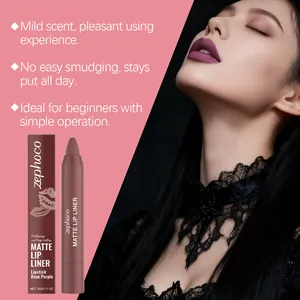 Matter rosenlila Lippenkonturenstift mit wasserfester Formel für einen langen Halt